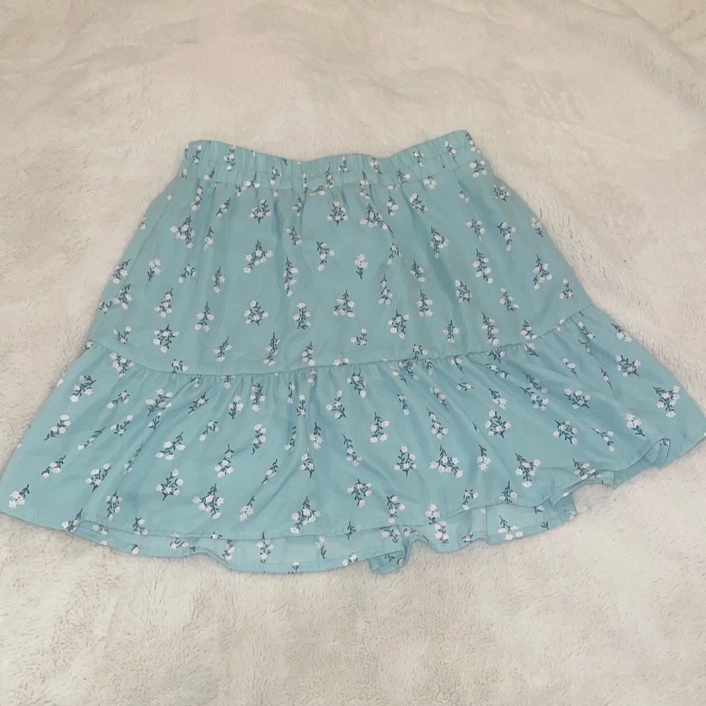 women’s Mint Floral skirt
